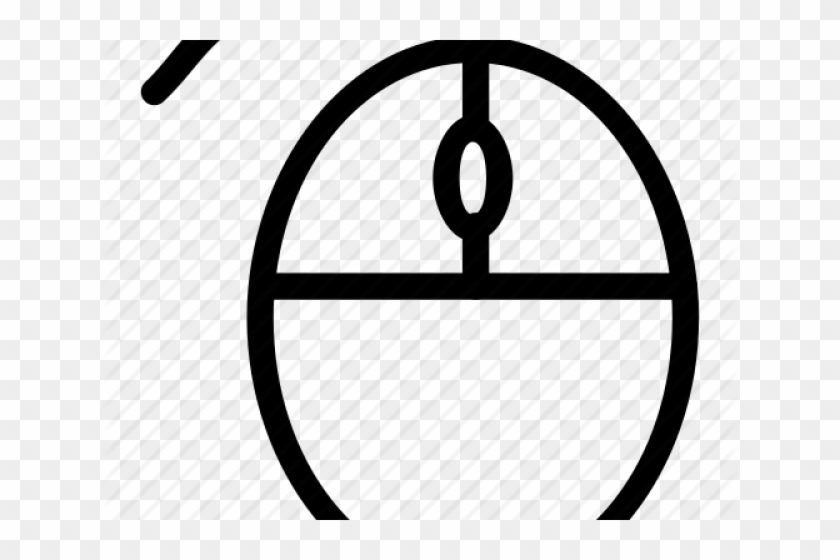 Mouse Cursor Click Clipart Icon - Circle - Png Download