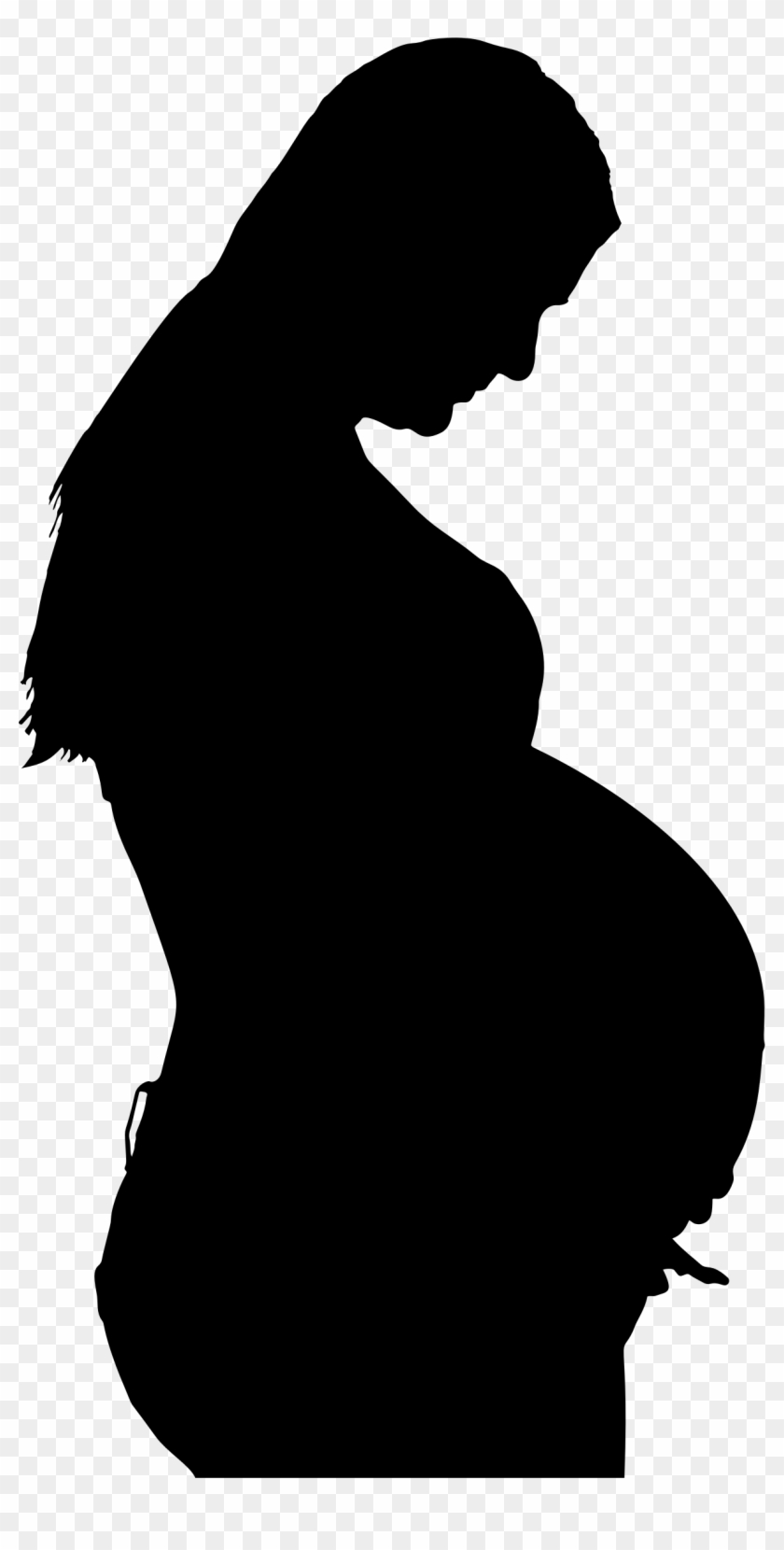 Big Image - Pregnant Woman Silhouette Png Clipart