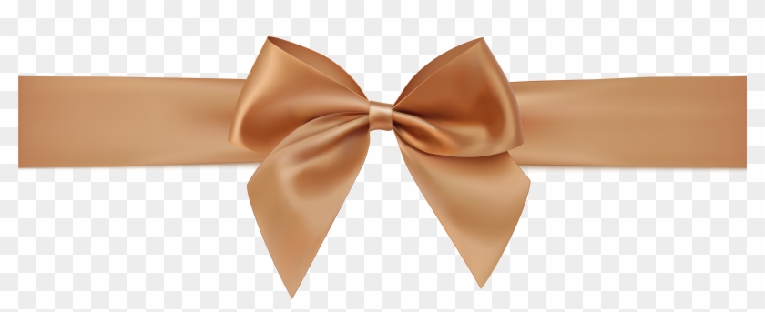 Brown Ribbon Png Clipart - Rose Gold Ribbon Png Transparent Png