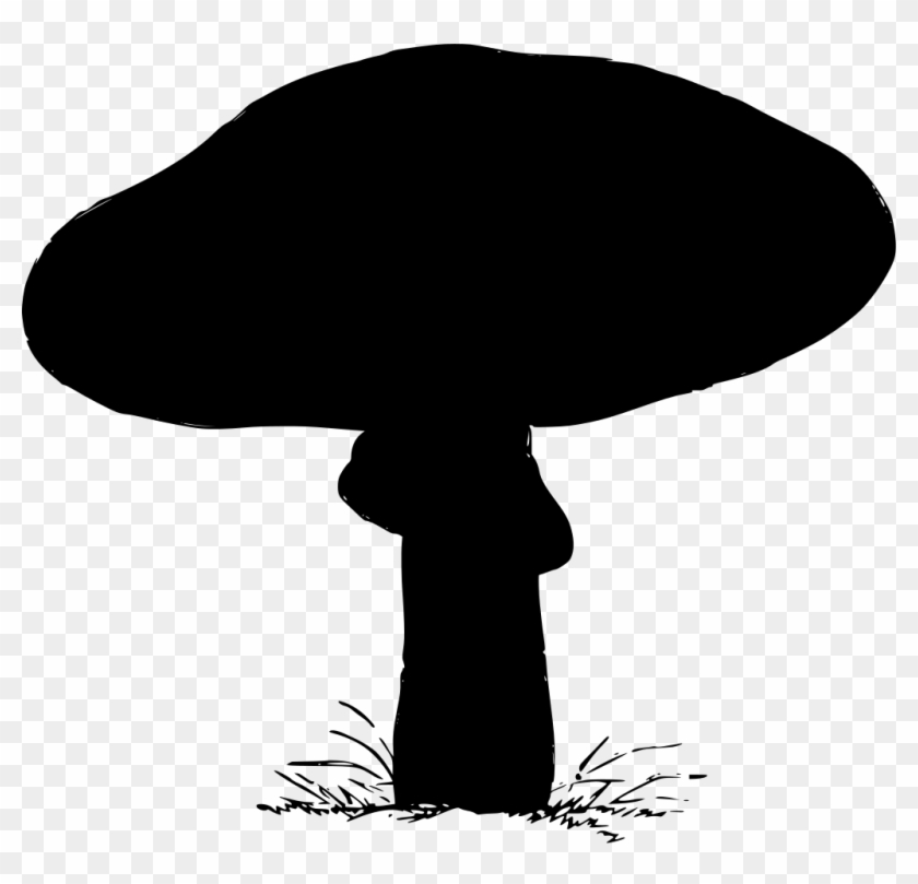 Download Png - Fungi Silhouette Png Clipart #1207852