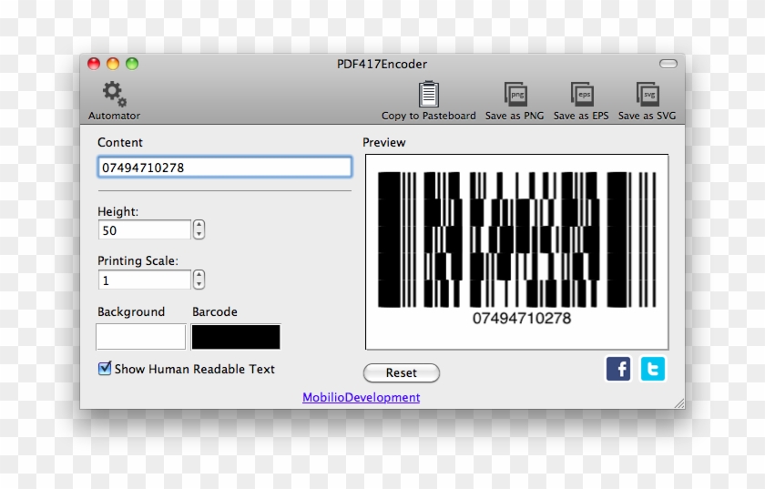 Generating Pdf417 Barcode - Pdf417 Barcode Generator App Clipart #1207883
