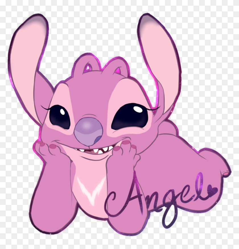 Lilo And Stitch Stitch Angel 624 Neondeathart Sai Neondeathart - Stitch Y Angel Png Clipart #1207938