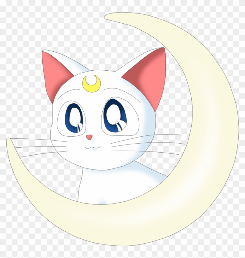 Sailor Moon Clipart Crescent - Sailor Moon Luna White - Png Download