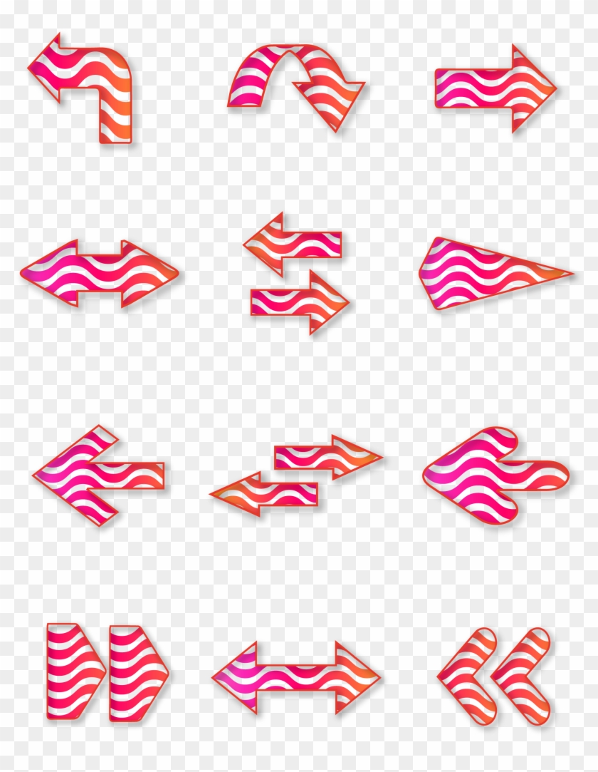 Setas Minimalistas Lineares Ícones De Seta Elementos Clipart #1208077