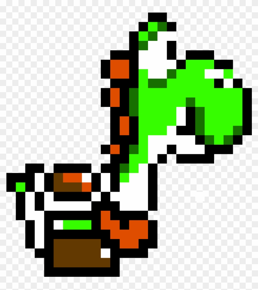 Png - Yoshi 8 Bit Pixel Art Clipart #1208295