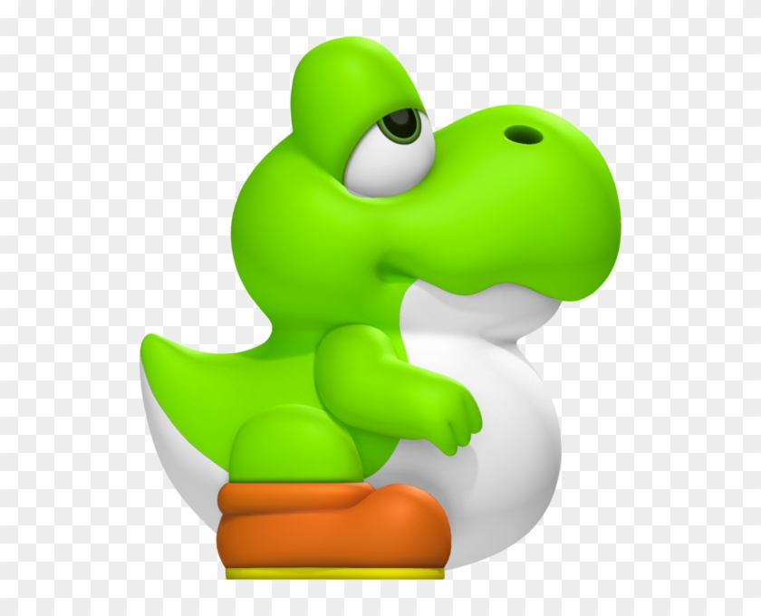 Lime Green Baby Yoshi - Yoshi's Woolly World Mario Clipart