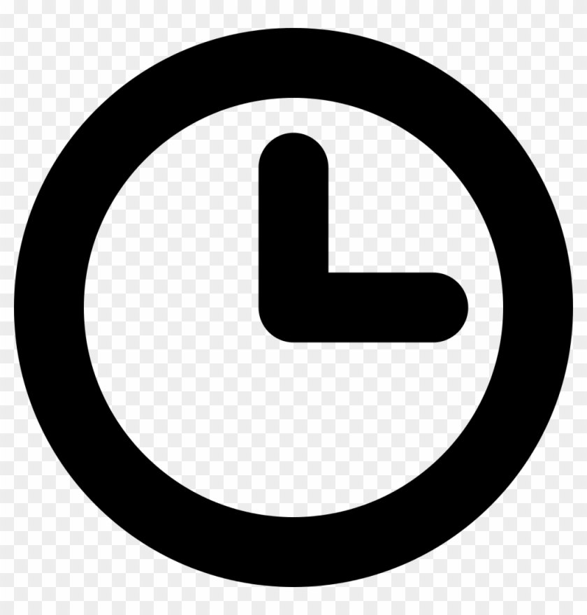Simpleicons Business Circular Clock Outline - Time Icon Png Free Clipart