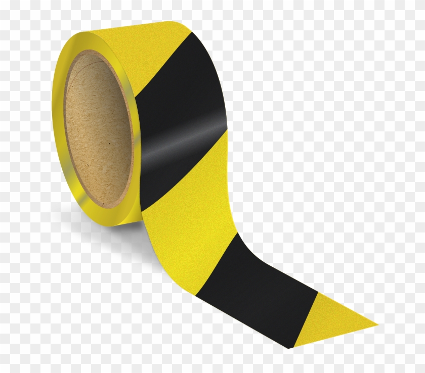 2 Inch Striped Reflective Floor Marking Tape - Reflective Marking Tape Clipart #1209309