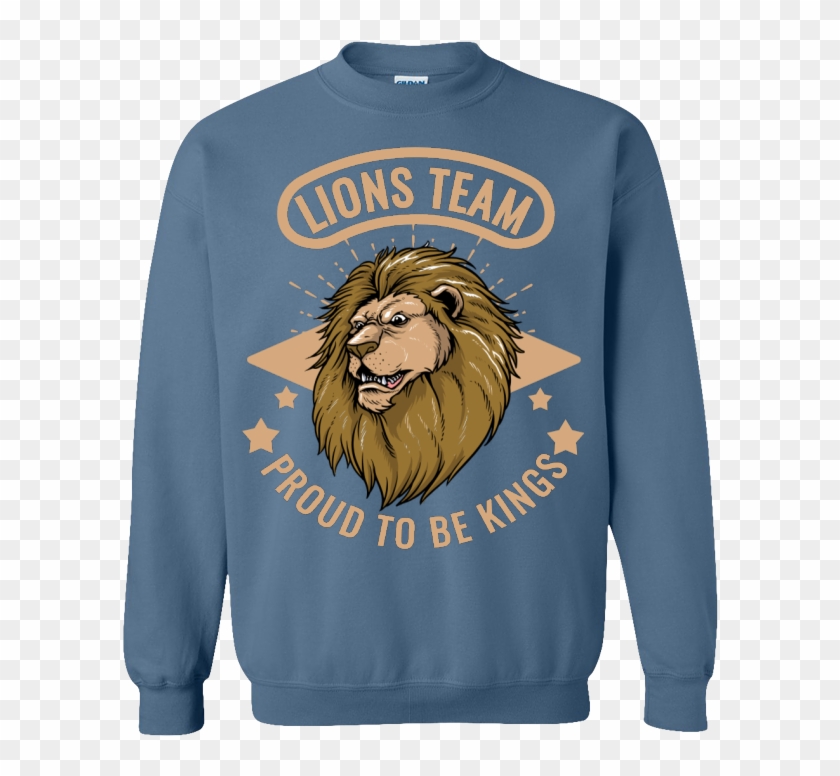 Lions Team T Shirt Design - Ugly Christmas Sweaters 2018 Clipart #1209641