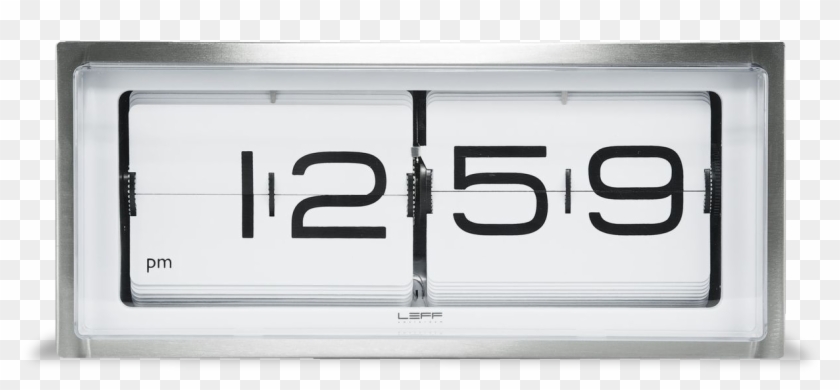 Brick Wall/desk Clock, Stainless Steel White Face-0 - Brick Clock Clipart #1209920