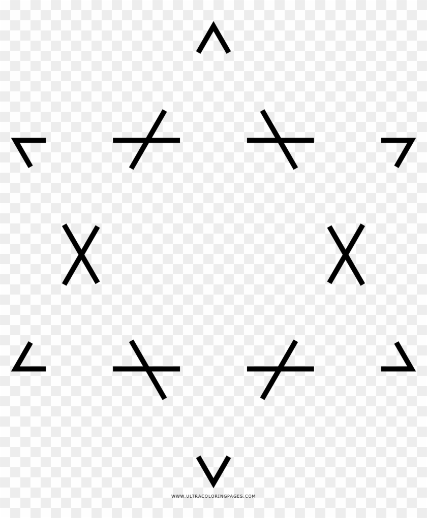 Star Of David Coloring Page With Ultra Pages - Grafico Desembaraçador Radiestesia Clipart