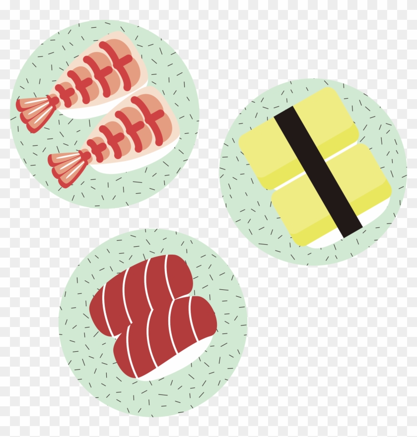 This Free Icons Png Design Of Sushi On Plates Clipart