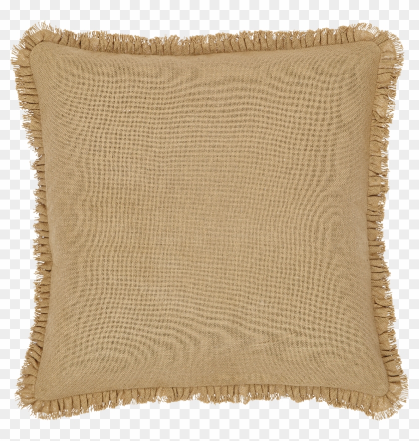 Vhc Brands Burlap Natural Fringed Filled Pillow Rustic - Wool Clipart #1210510