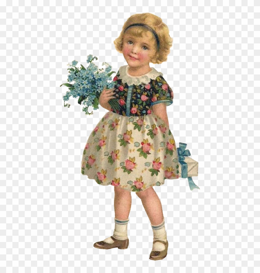 454 X 800 4 - Vintage Child Png Clipart