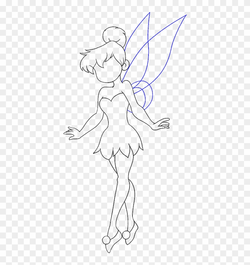 How To Draw Tinkerbell Easy Drawing Guides Inside Tinkerbell - Fairy Clipart