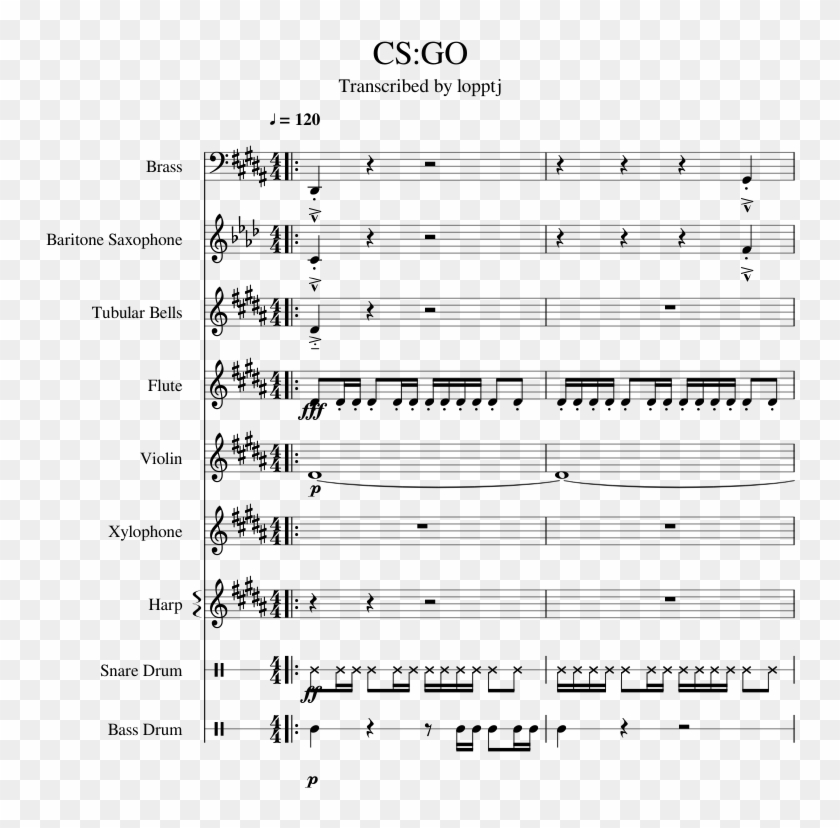 Go Main Theme - Cs Go Piano Clipart #1211239