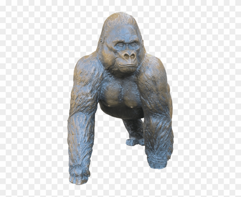 Download Gorilla Bronze Statue Png Images Background - Gorilla Clipart #1211897