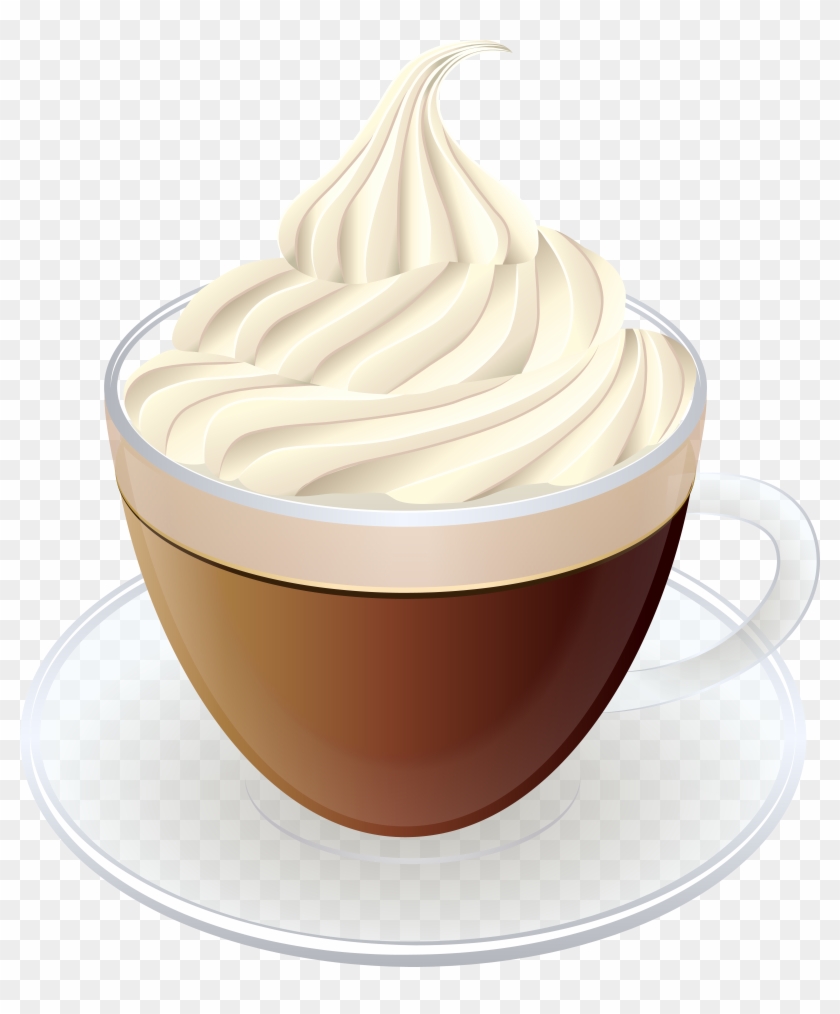 Coffee With Cream Transparent Png Clip Art Image - Coffee Cream Clipart #1212708