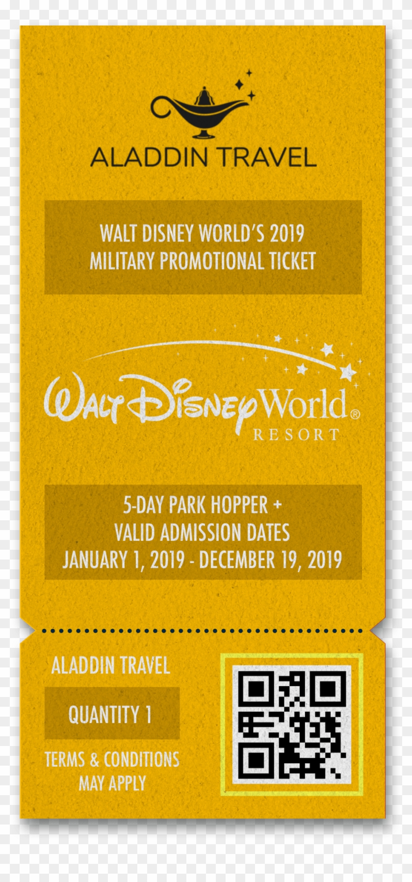Aladdintravel Ticket Disneyworld 5dayplus-min Clipart