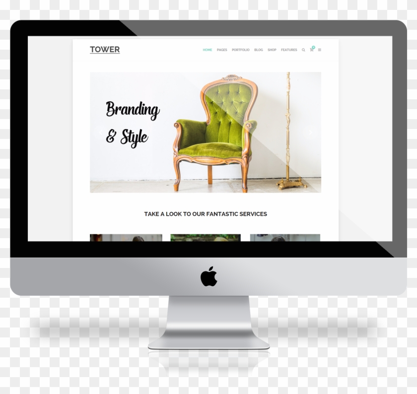 Imac Mockup Png - Imac Template Clipart