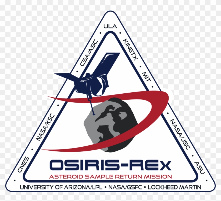 Osiris Rex Mission Logo With Partners - Osiris Rex Mission Logo Clipart