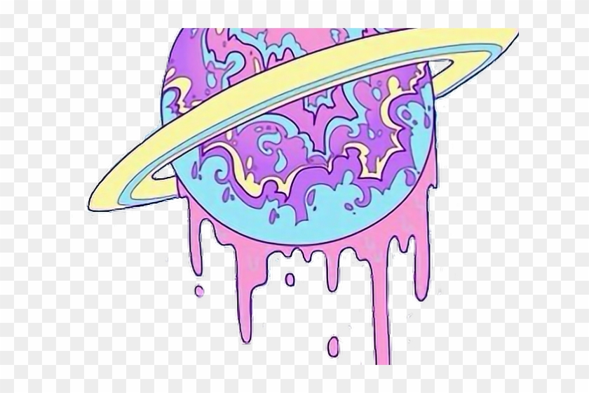 Pastel Clipart Saturn - Pastel Space Sticker - Png Download #1213650