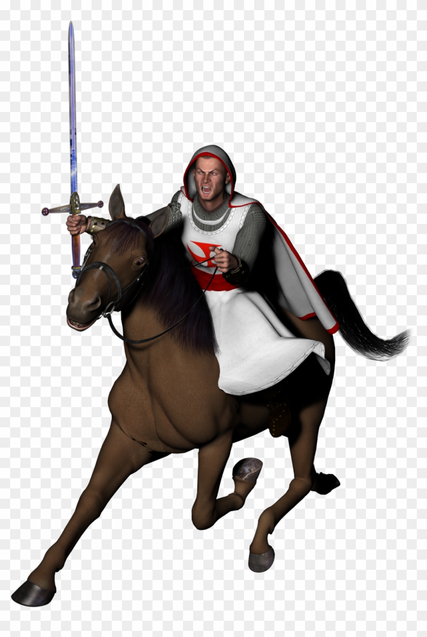 Medival Knight Png - Knight On Horse Transparent Background Clipart #1213690