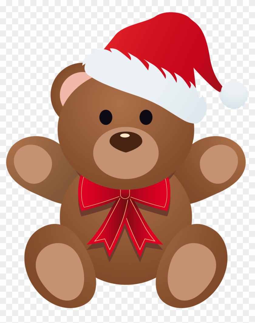 4105 X 5000 3 - Christmas Teddy Bear Clipart - Png Download