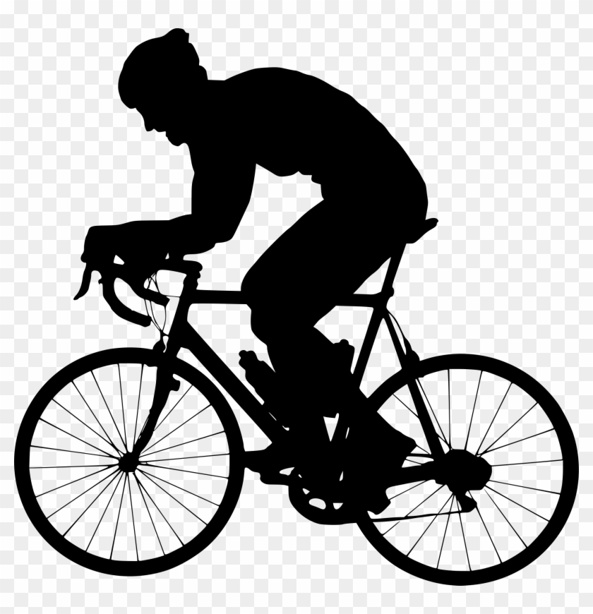 Free Download - Riding Bike Silhouette Png Clipart #1213878