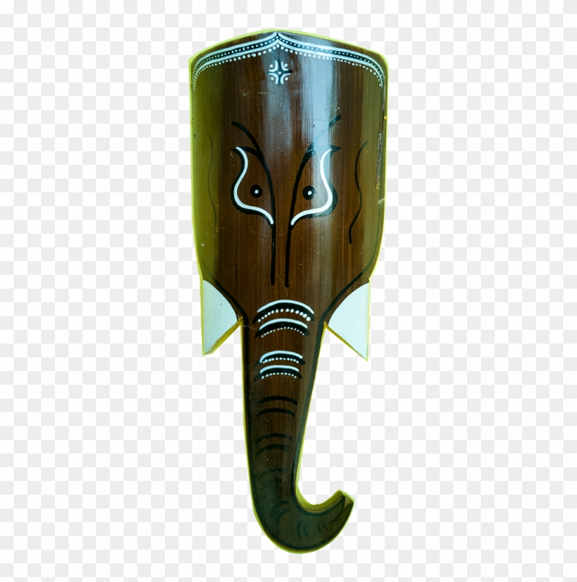 Dark Brown Bamboo Elephant Head - King Cobra Clipart