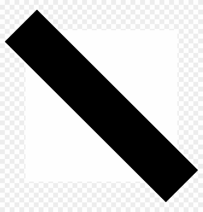 Black Bar Line Diagonal Path Educational Public Domain - Stencil Clipart #1214625