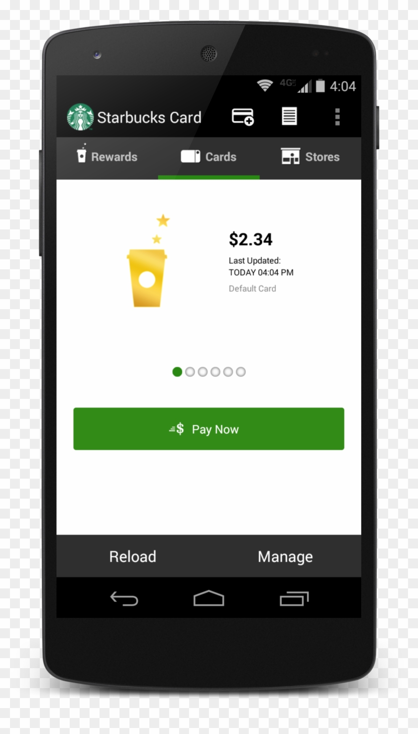 Starbucks App Home Screen Clipart #1214664