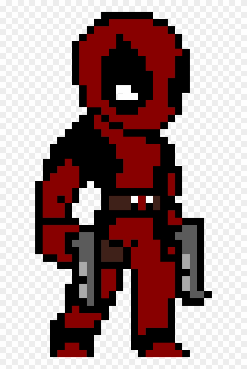 Minecraft Deadpool Pixel Art Grid - Pixel Art Grid Gallery