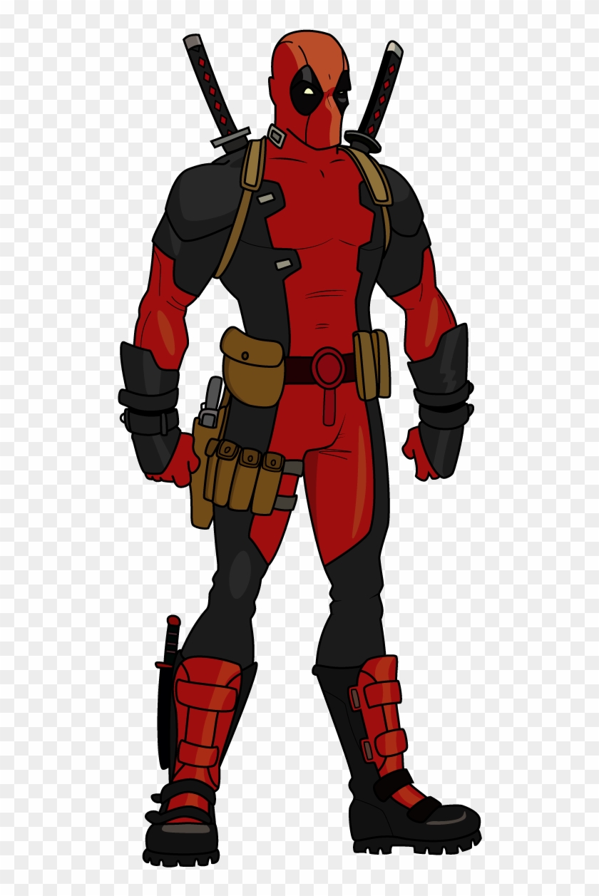 720 X 1280 16 - Drawing Full Body Easy Deadpool Clipart #1214862