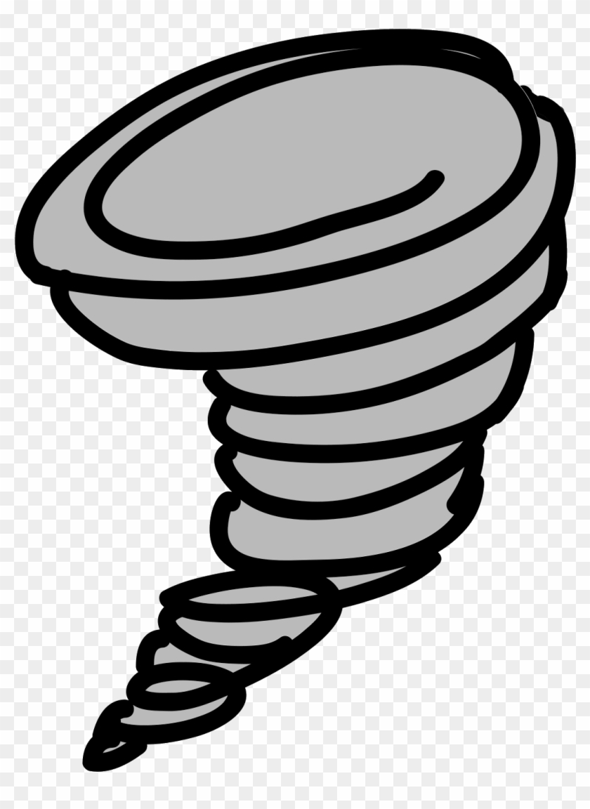 A Drawing Indicating A Tornado Clipart