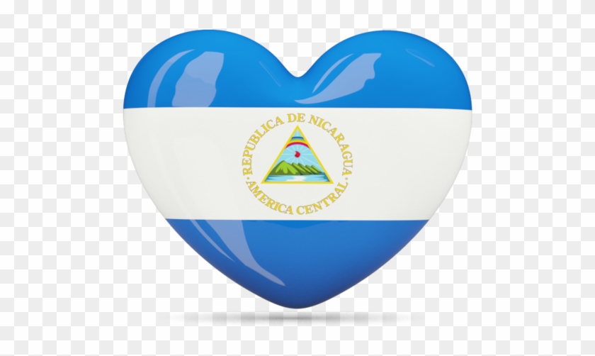 Download Flag Icon Of Nicaragua - Nicaragua Heart Clipart #1216136