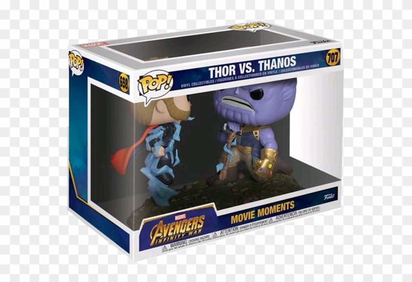 Avengers Infinity War - Thor Vs Thanos Funko Pop Clipart #1216423