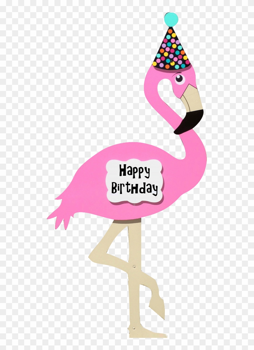 Kids Birthday Yard Signs - Happy Birthday Flamingo Png Clipart
