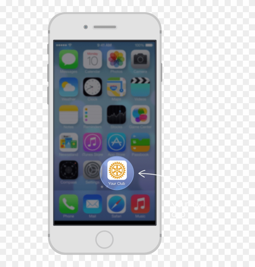 Improve Communication With Your Rotary Club's Own App - Basic Iphone Home Screen Clipart #1216702