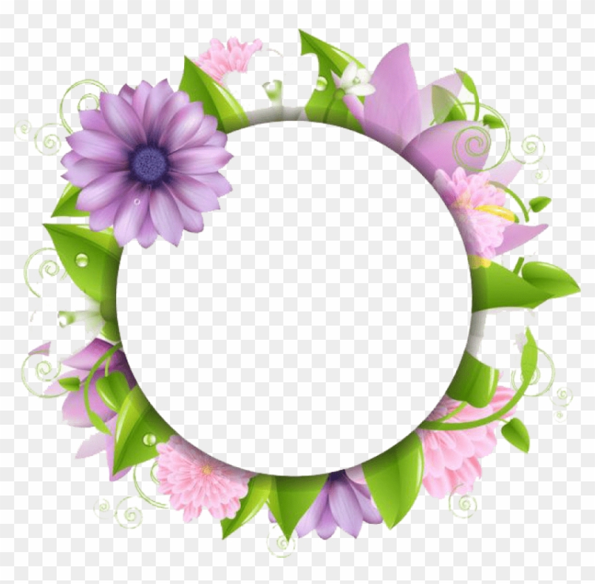 Free Png Flowers Borders Png - Border Flowers Png Hd Clipart #1216832