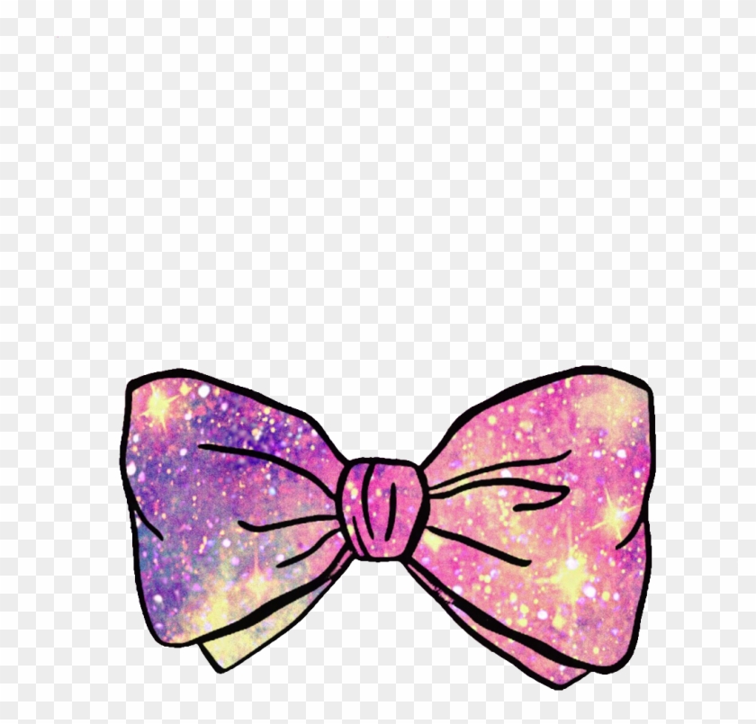 Ftestickers Bow Glitter Sparkle Cute Girly Pink Purple - Girly Purple Png Clipart #1217015