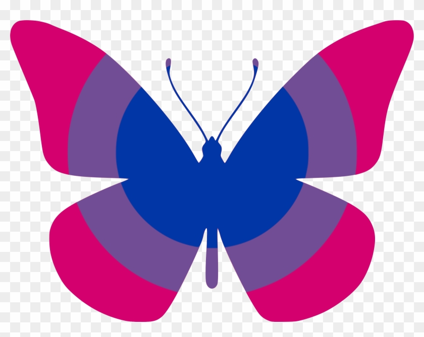 This Free Icons Png Design Of Bi Flag Butterfly Clipart #1217368