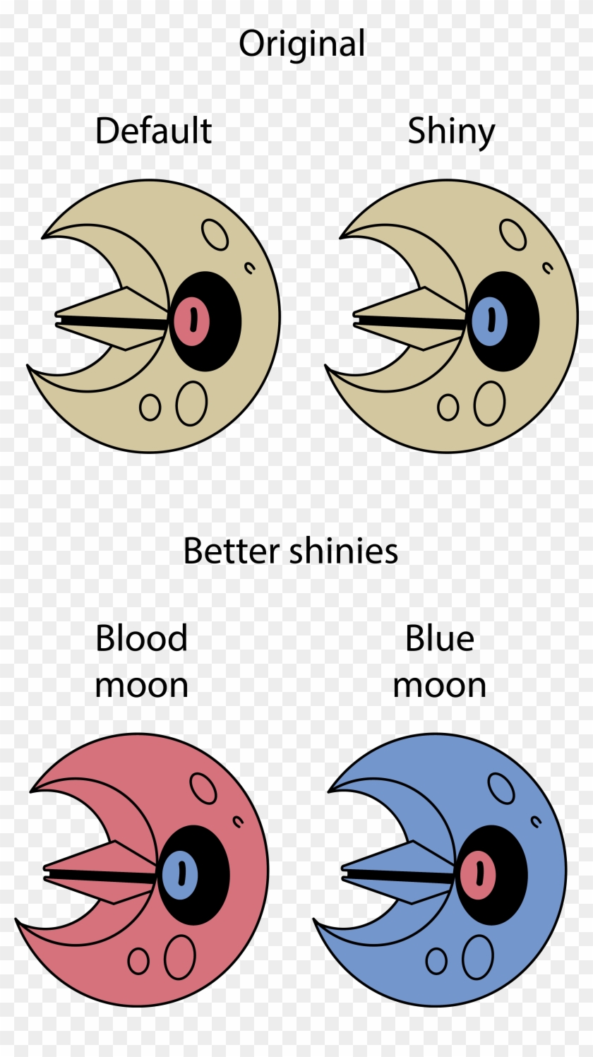 Pokemon Shiny Lunatone Clipart