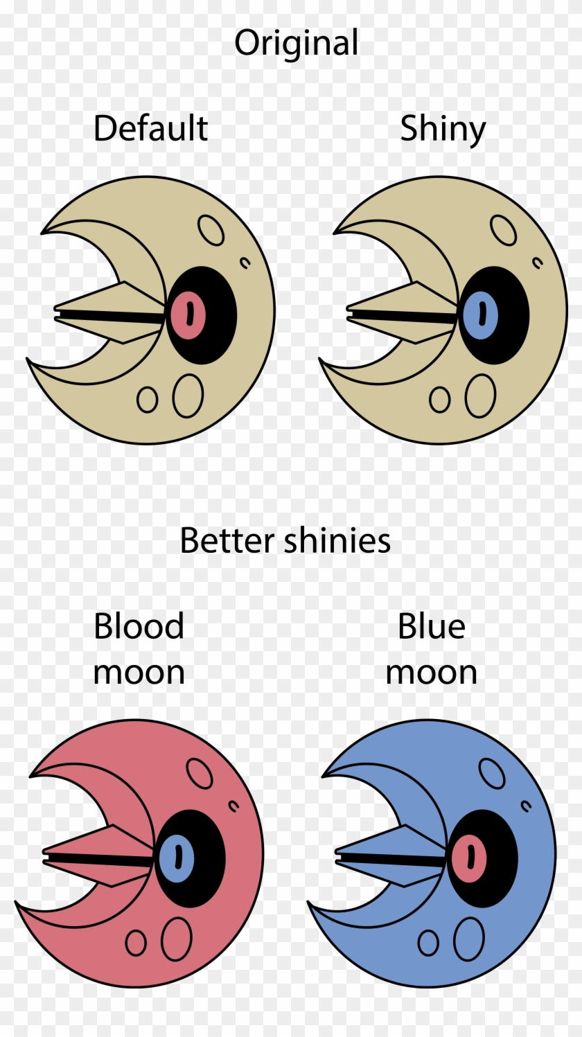 Pokemon Shiny Lunatone Clipart #1217820