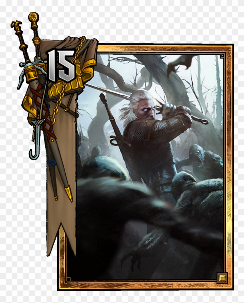 Geralt Of Rivia - Gwent Geralt Clipart