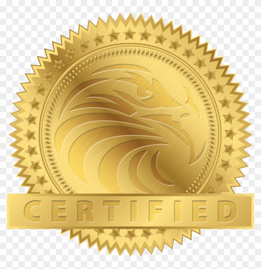 Certified Stamp Png - Certified Gold Seal Png Clipart #1218084