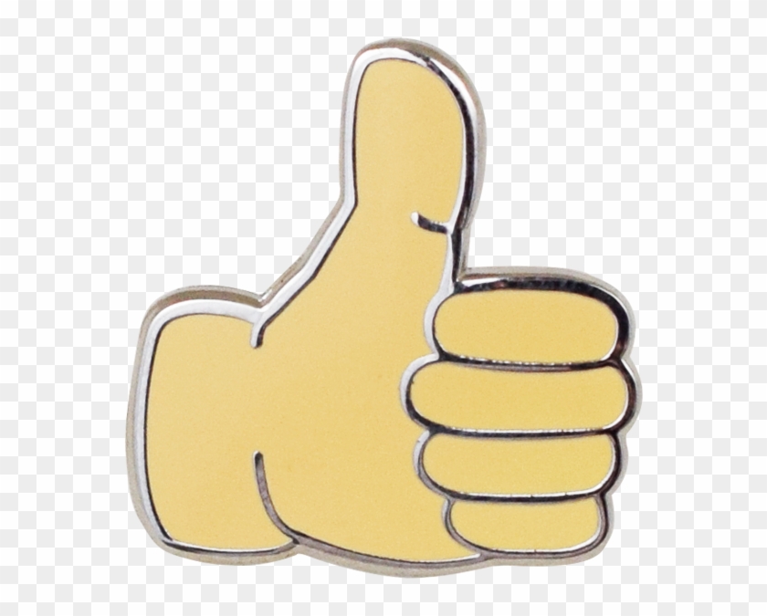 Thumbs Up Emoji Pin Clipart #1218576