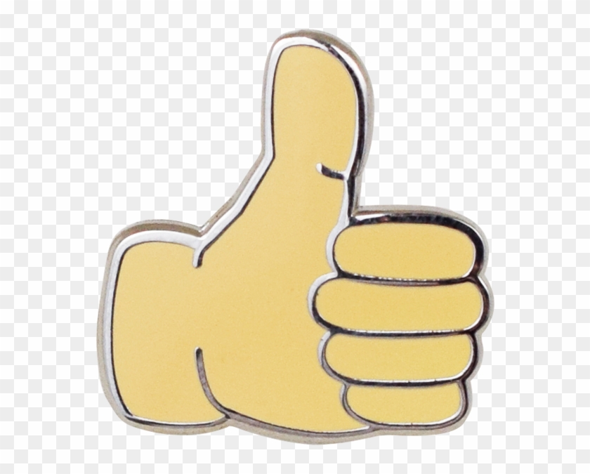 Thumbs Up Emoji Pin Clipart