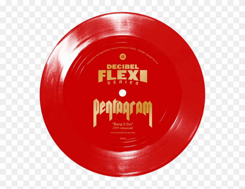 Exclusive Pentagram Flexi Disc With Decibel Magazine - Pentagram Day Of Reckoning Clipart