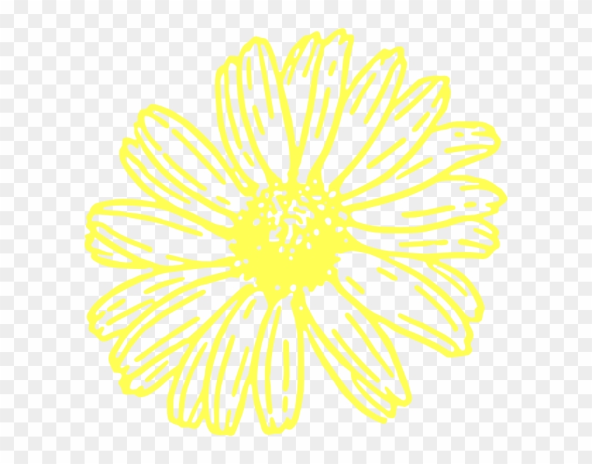 Yellow Daisy Svg Clip Arts 600 X 579 Px - Png Download #1219061